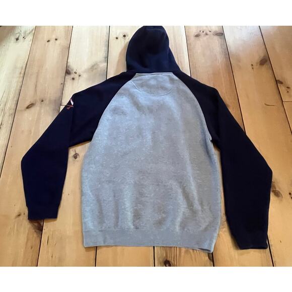 University of Virginia Men's Hoodie Sweatshirt. Navy. Grey. Size Medium UVA - Picture 2 of 6
